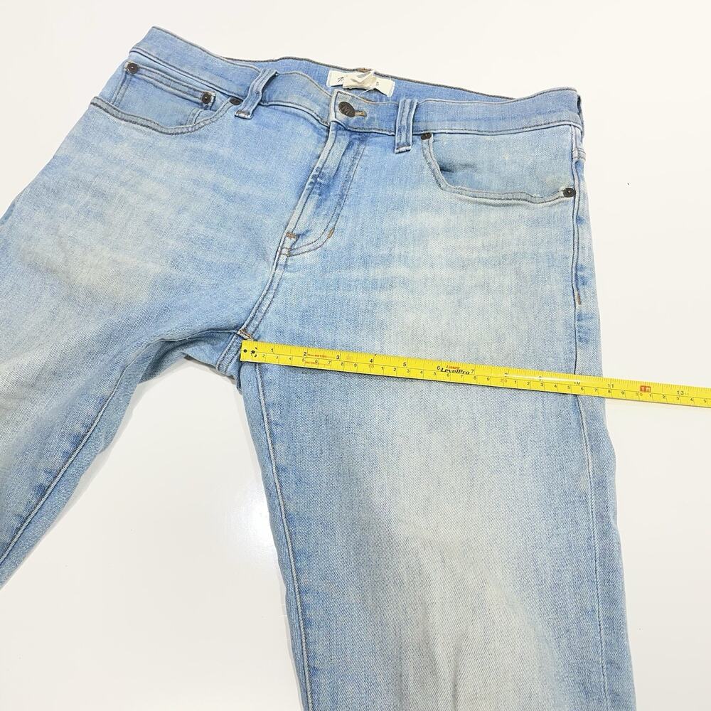Madewell Men's Midweight 10oz Jean In Delray Wash Tencel Denim, Light Blue 32x32 - Picture 4 of 8